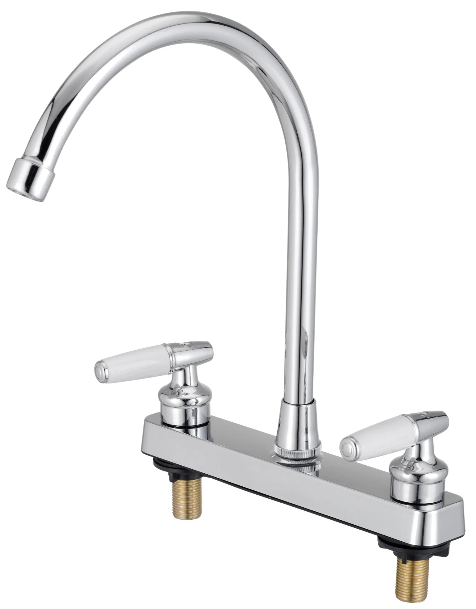 South American Dech Mounted 8 Inch Plastic Kitchen Sink Faucet