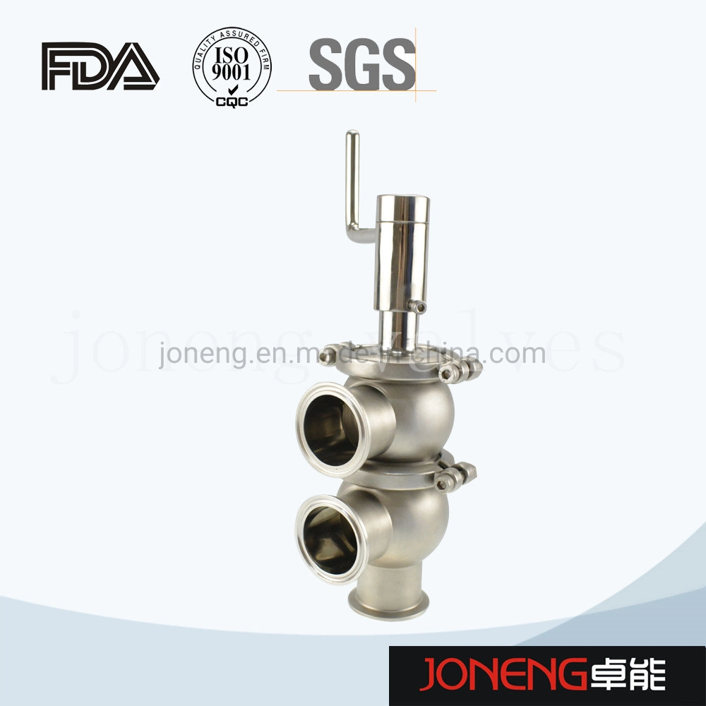 Sanitary Stainless Steel Weld Double Seat Reverse Direction Valve for Fluid