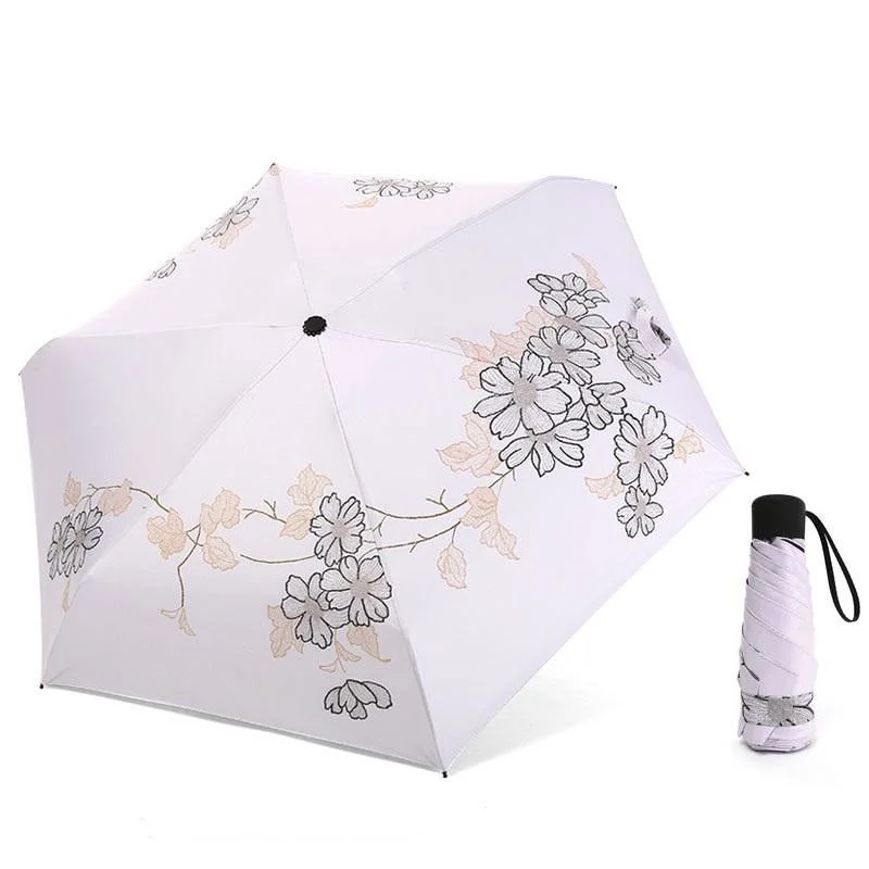 Superlight 5 Fold Small Women UV Protected Umbrellas