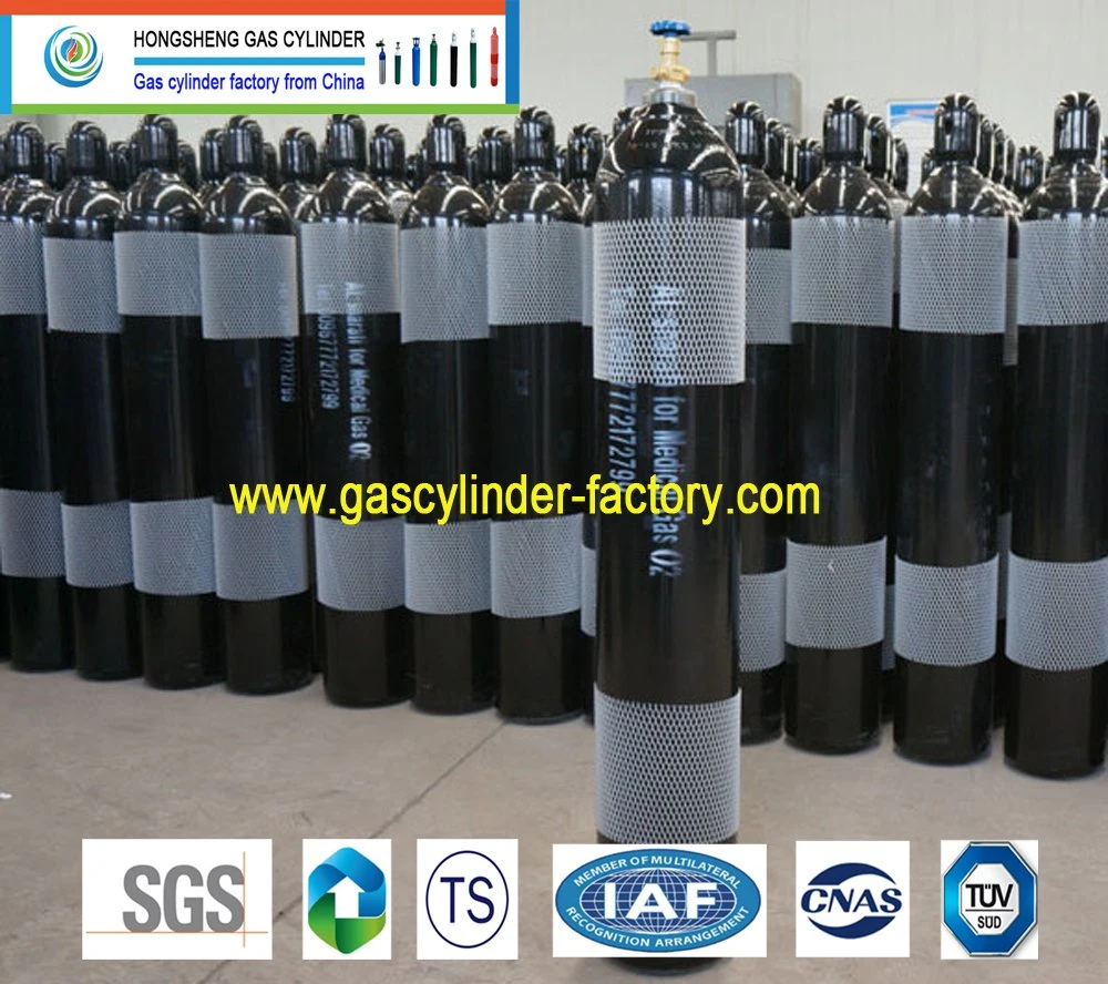 Oxygen Bottle/ CO2 / Argon/Nitrogen/Helium/Sf6/N2o/ Air Seamless Steel Gas Tanks