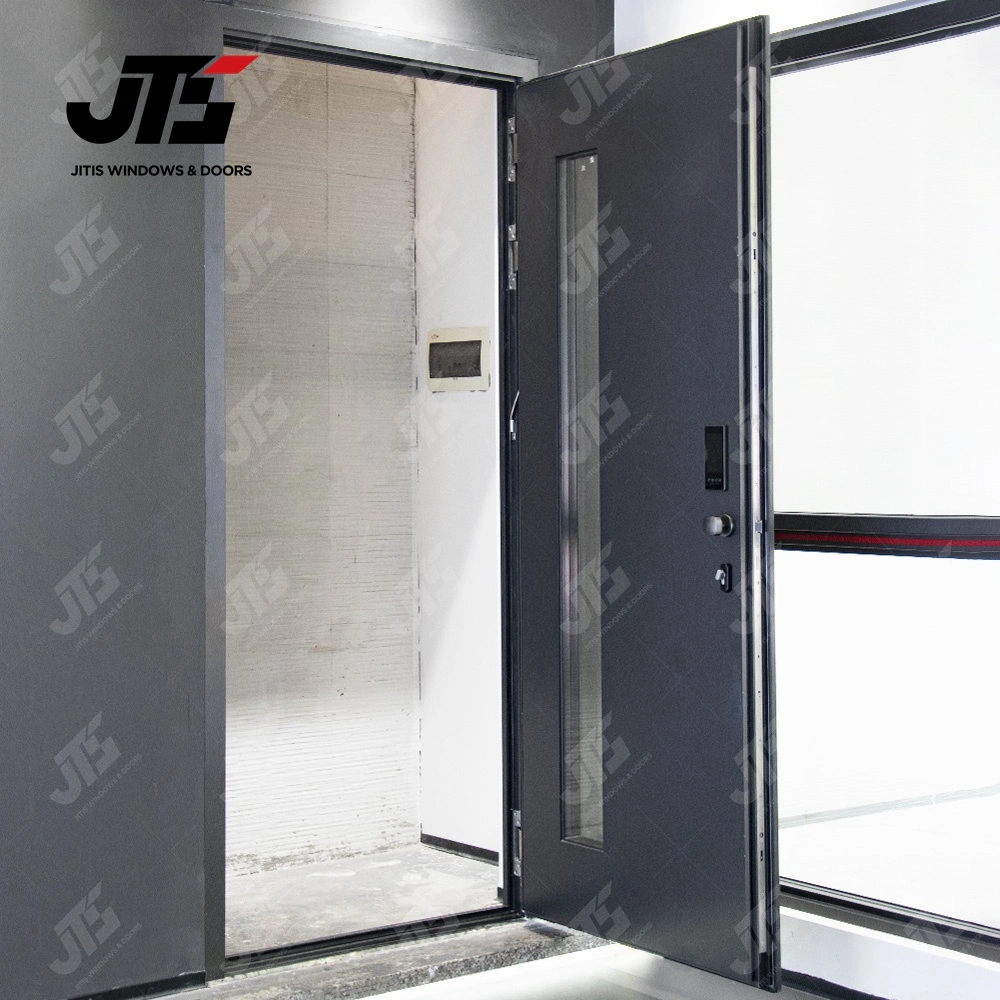 Modern House Villa Exterior Door Stainless Steel Front Entrance Pivot Entry Door