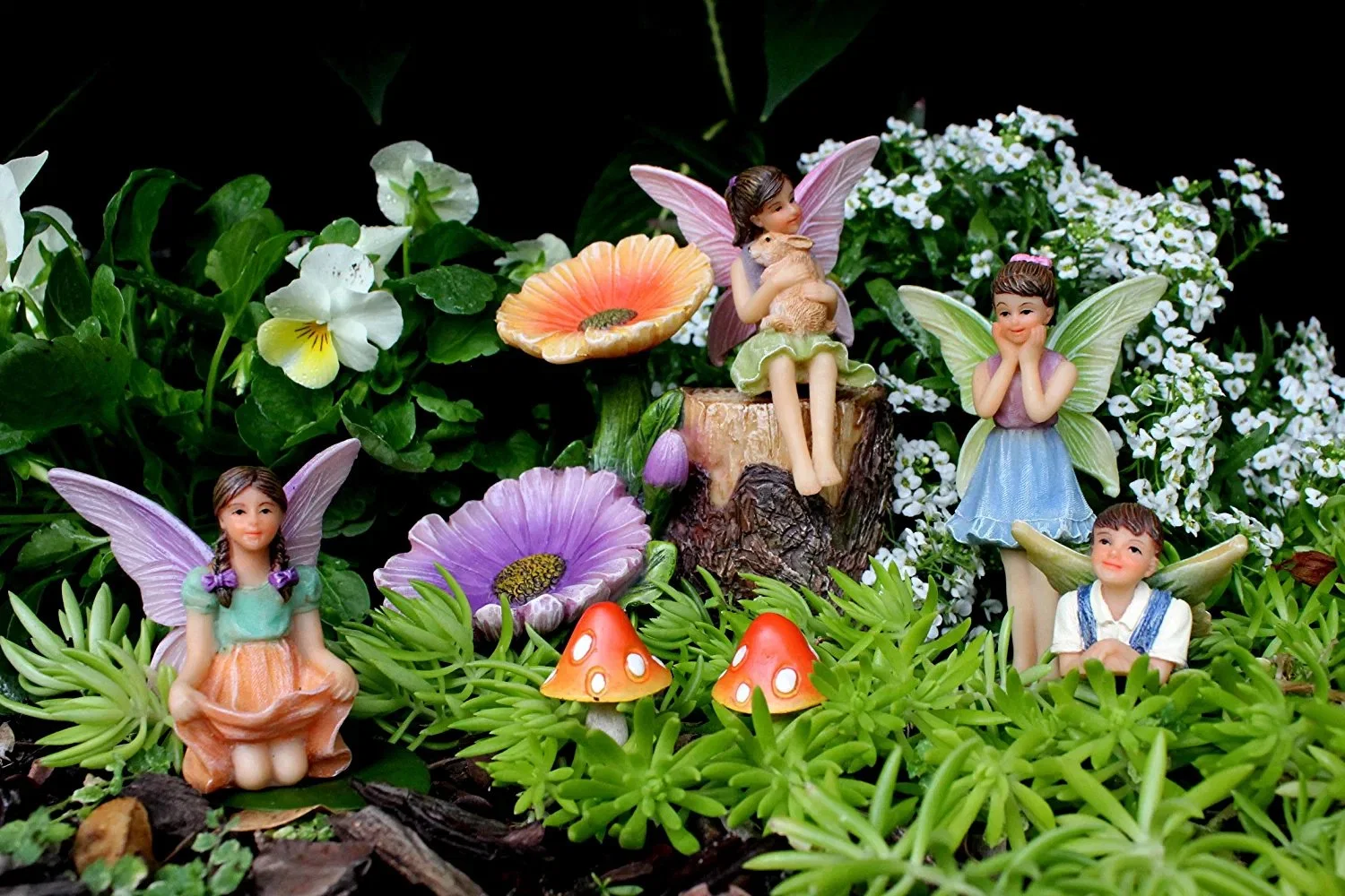 Fairy Garden Accessories Girl and Boy Garden Fairies Decoration