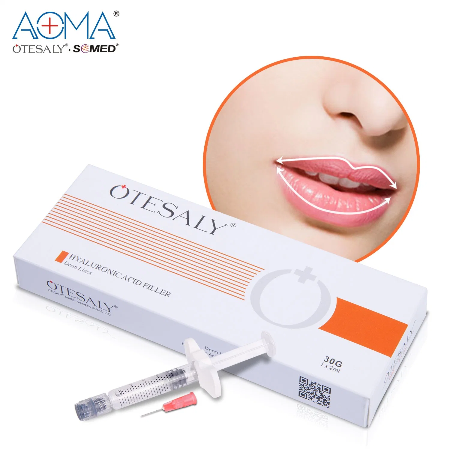 Long Lasting Otesaly 2ml Derm Lines Cheek Chin Face Lip Filler