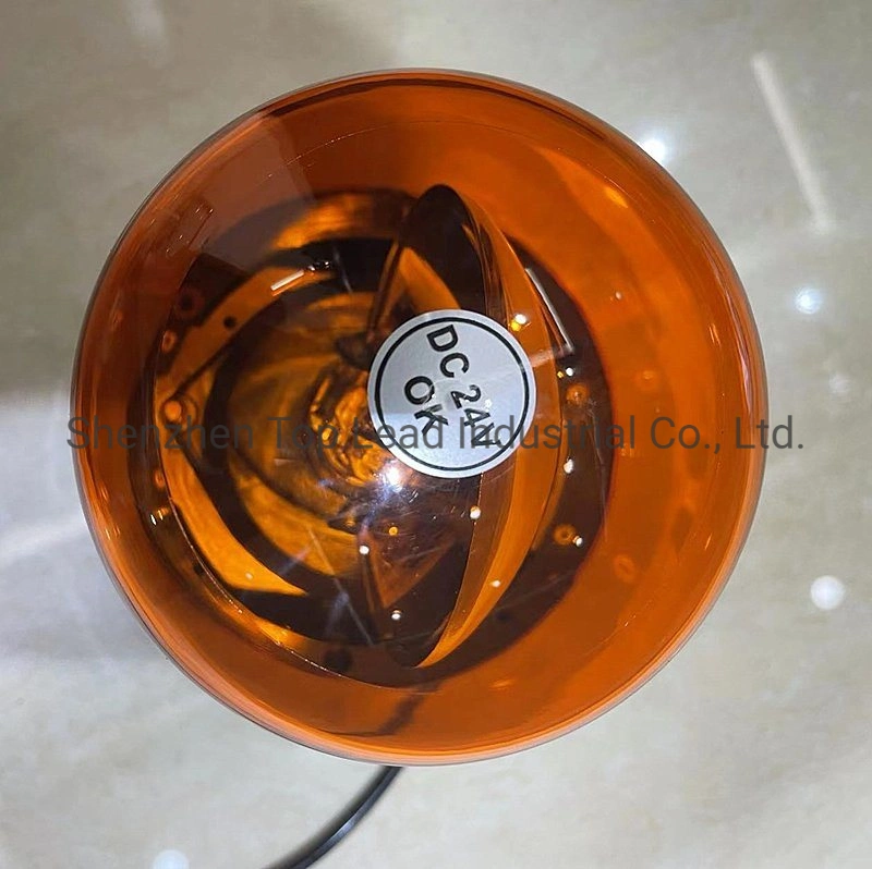 New DC12 / 24V 55W /75W H1 Bulb Halogen Warning Light Rotating Beacon Light Rotating Warning Lamp IP 65