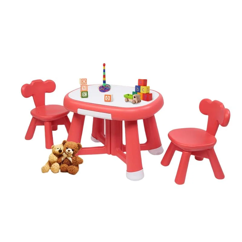 Ouvrir le tiroir de rangement de l'école pour enfants Les tables et chaises en plastique Table d'étude