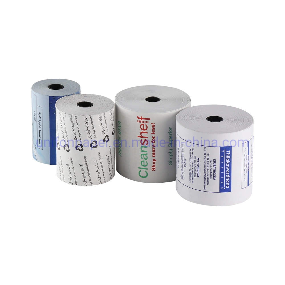 Customized Thermal Paper Roll Printing Logo 80X80mm 57X40mm Paper Receipt Roll