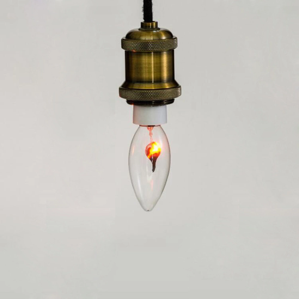 3W Edison Flickering Tip Candle Bulb E27 220V Screw Energy Saving Decorative Lamp Fire Flame Light Bulb C35