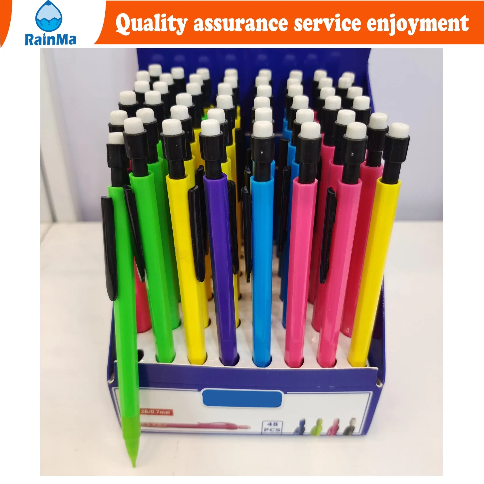 Large Number Wholesale/Supplier Children Learning Stationery Creative 0.5mm 0.7mm Plastic Machine Pencil