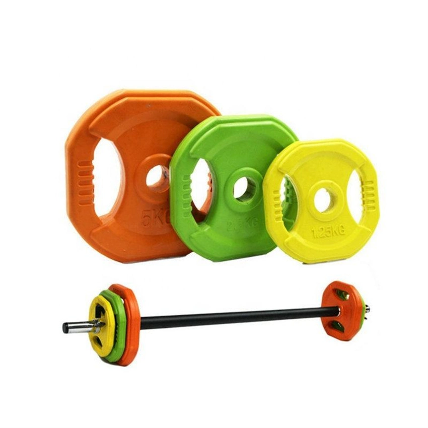 El levantamiento de pesas Aerobic Barbell Set gimnasio de la placa de peso Bilanciere recta Industrial Powerlifting Seguridad Piercing Barbell 20kg Studio cuerpo Barbell Set para la Mujer