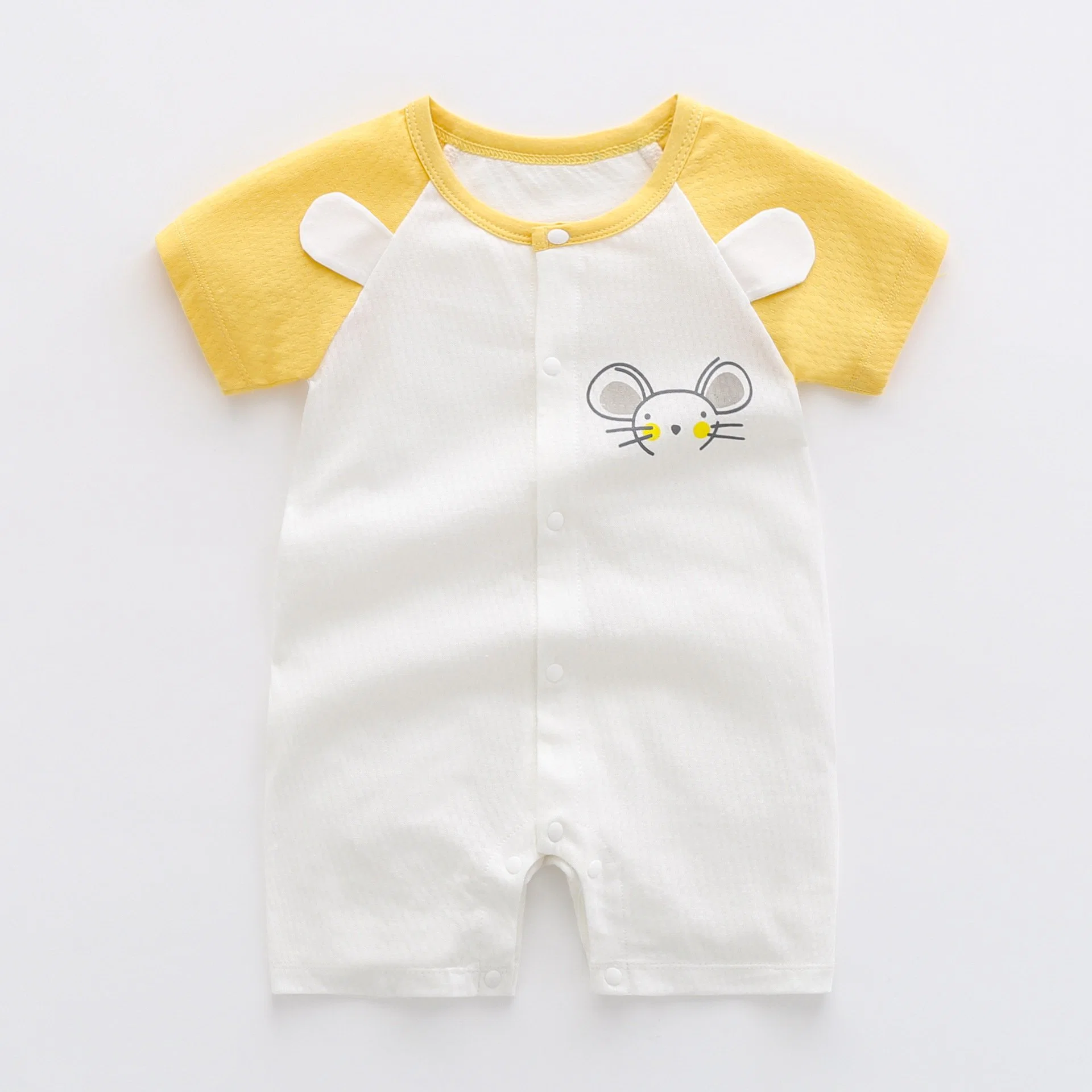 Grenouillères pour bébé personnalisées, style mignon, en 100% coton