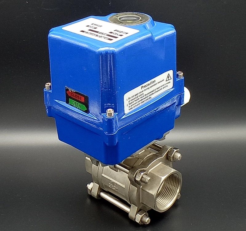 Motorized Ss Ball Valve 3PC Body