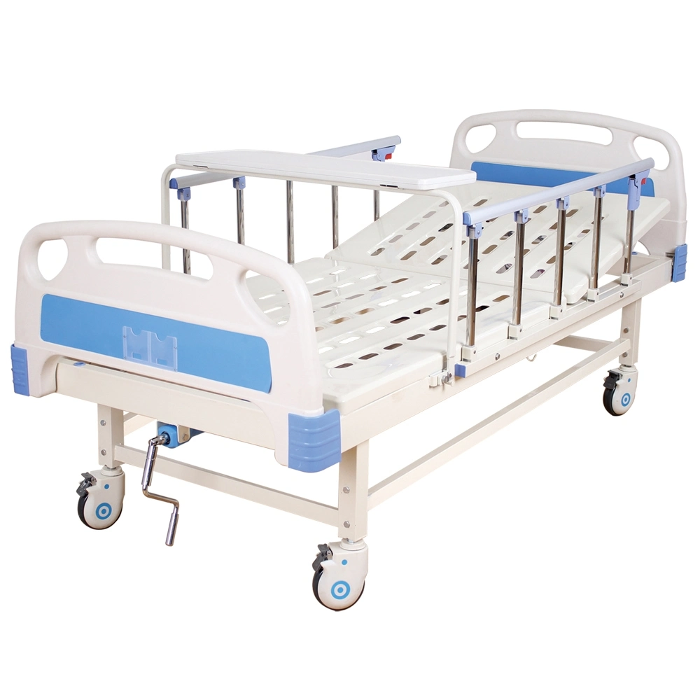 Two Function Manual Hospital Medical Patient Ward ICU Bed