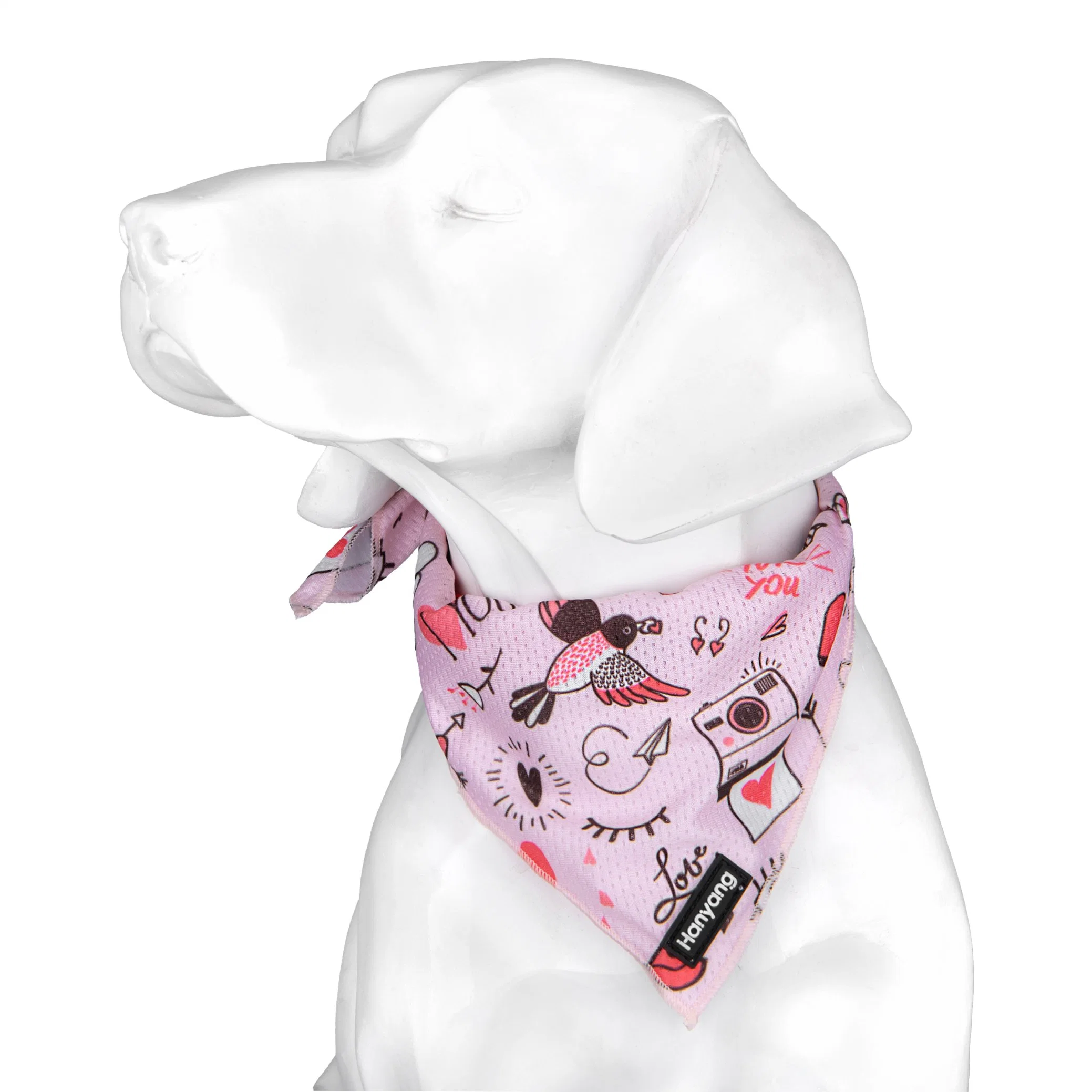 New Released OEM Sublimation Polyester Cooling Padded Pet Dog Bandannas Pet Accessories for Puppy Pets