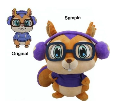 Adorável recheado animais fofos Design personalizado programável de brinquedos animados Animal Peluche Mascot crianças brinquedo via sedex BSCI ISO9001