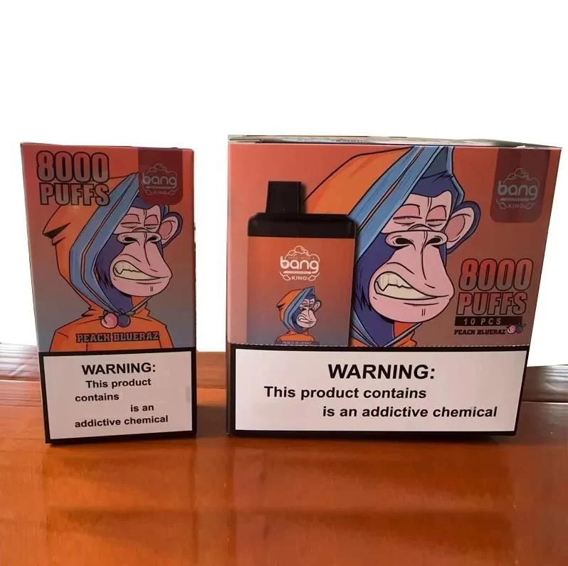 2023 Bang King 8000puffs Caja VAPE desechable VAPE al por mayor Distribución