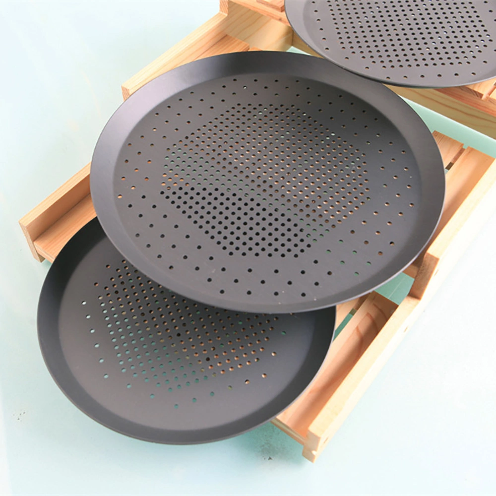 أدوات تحضير البيتزا المطلية بالألومنيوم غير المطروق Mesh Bakeware Tray M25448