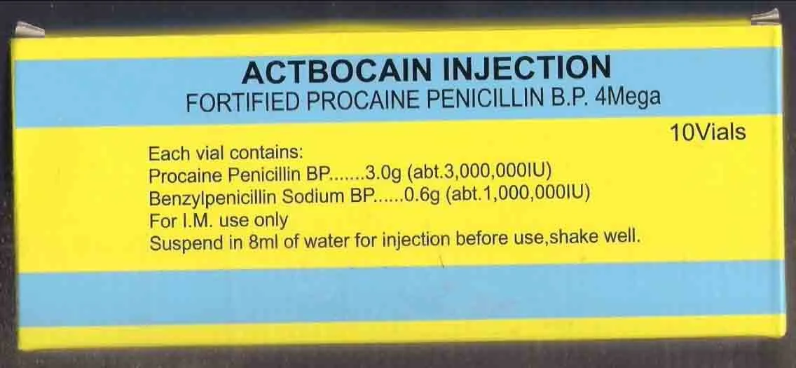 GMP Certified Fortified Procaine Penicillin for Injection