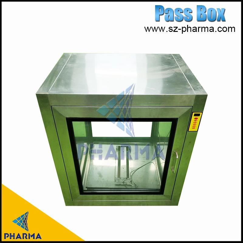 Cleanroom Stainless Steel 304 Clean Transfer Window Pass Through Box Electronic Interlocking Dynamic Pass Box