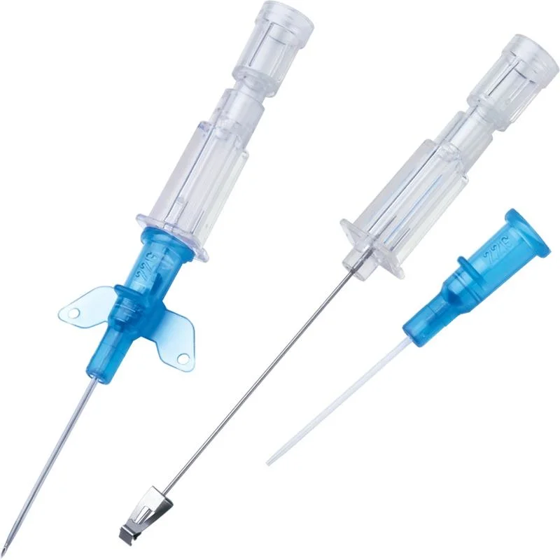 Instrumento médico médicos desechables tipo Pen Ivcatheter IV de la seguridad de suministro de la cánula precio de fábrica de la FDA/seguridad CE catéter IV a la venta