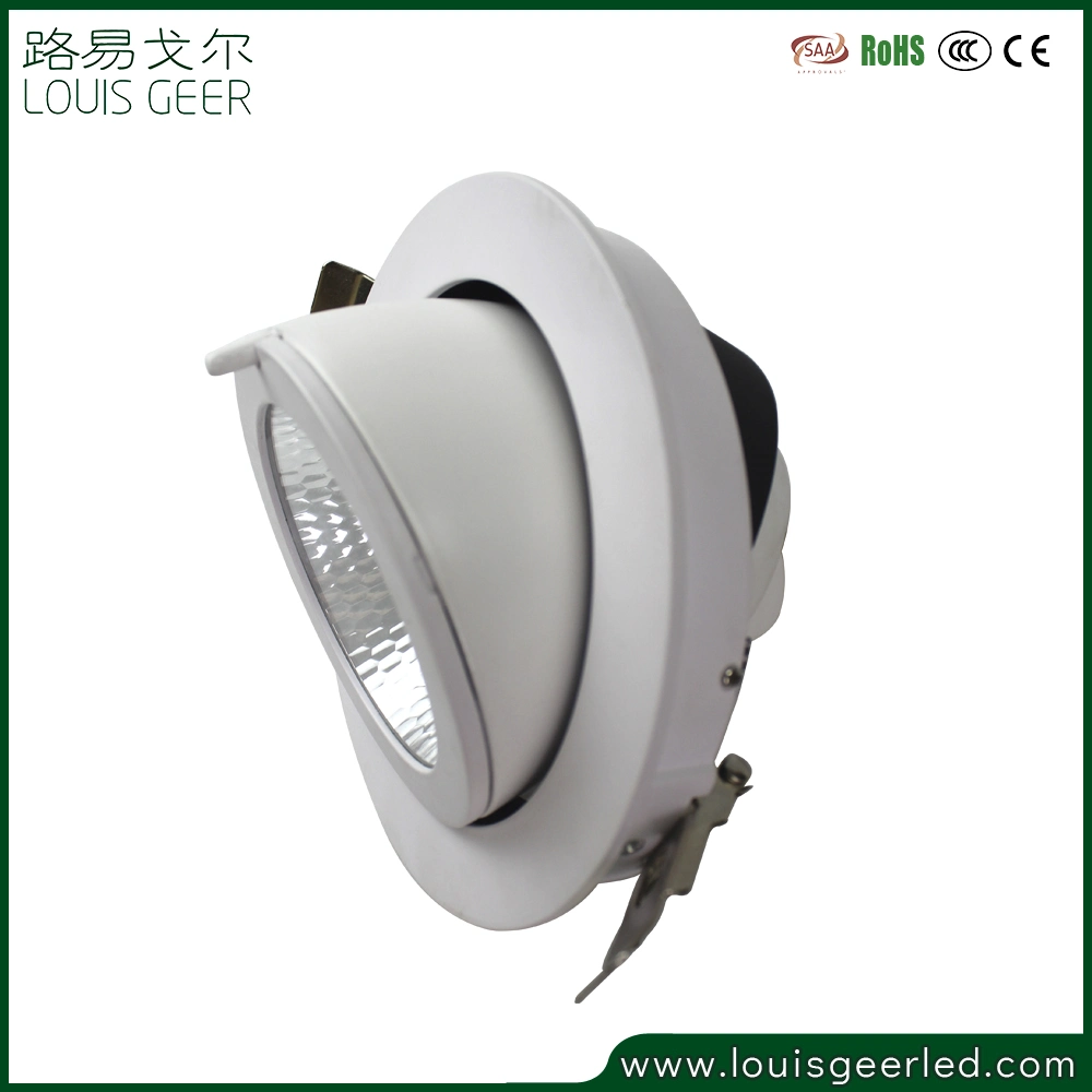 Ronda distribuidor interruptor on/off táctil Antirreflejos Cristal Anillo de iluminación LED Downlight regulable de 15W con 145mm cortado