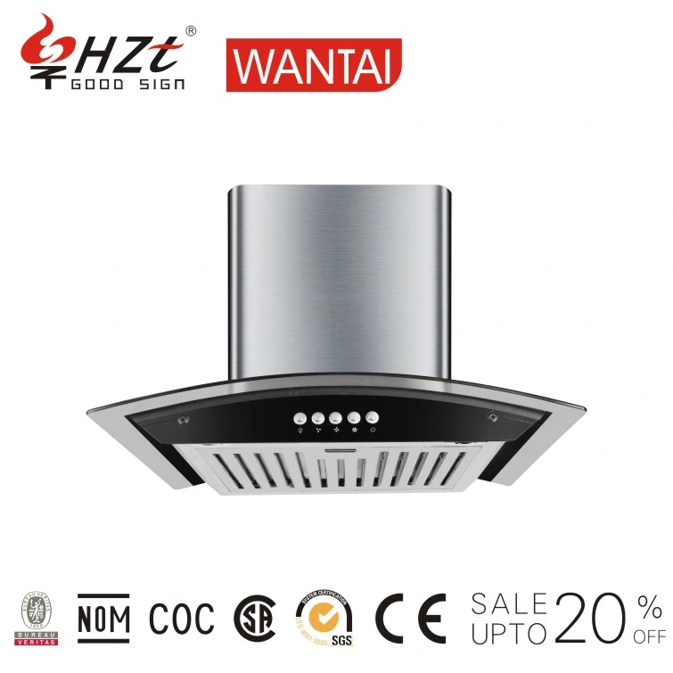 New Style Ss Island Range Hood with Push Switch