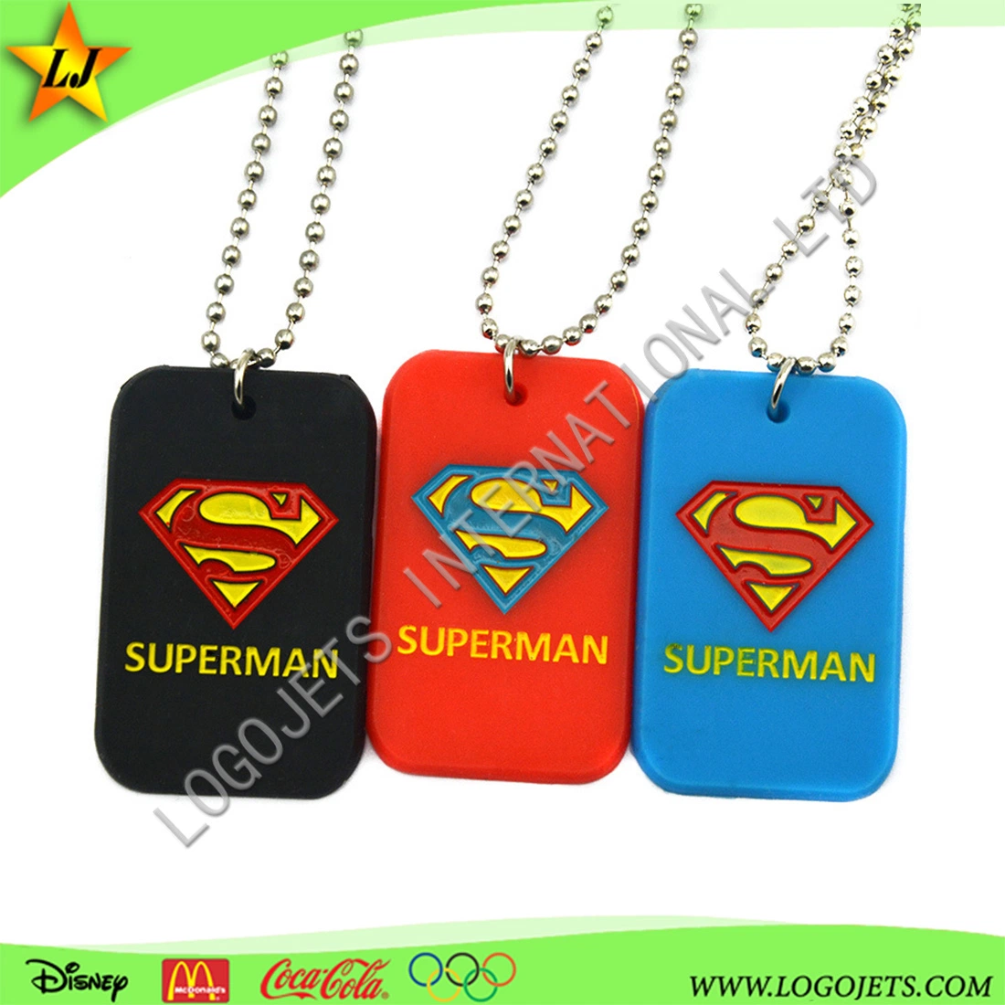 Wholesale/Supplier Eco-Friendly Hot Sale Custom Logo Soft PVC Fashion Dog Tags