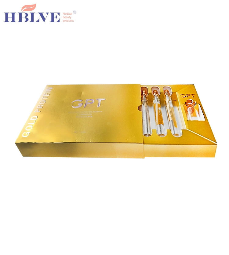 Manufacturer Best Price Face Lifting Anti-Wrinkle Carving Essence Serum Gold Protein Peptide Line