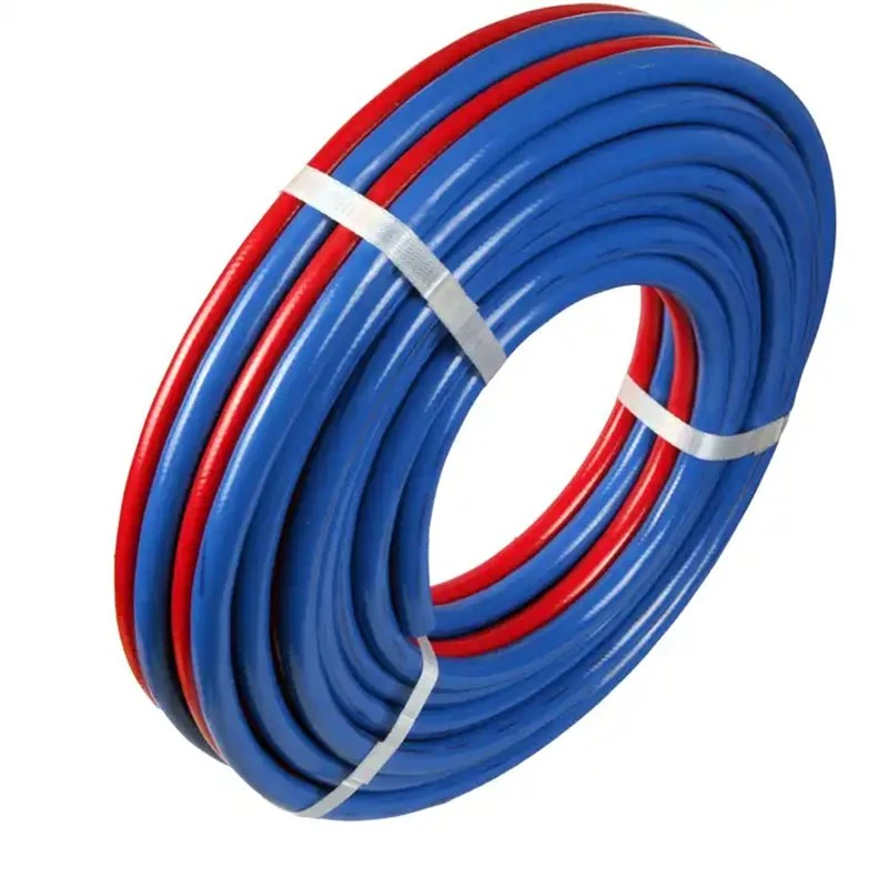 Red Cooking Gas Hose Pipe Top Quality PVC Twin Line Welding Tube