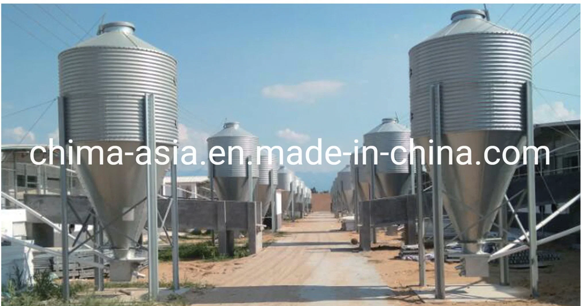 China-Made Galvanized Steel Silo for Pig Farming and Poultry Farming Equipment