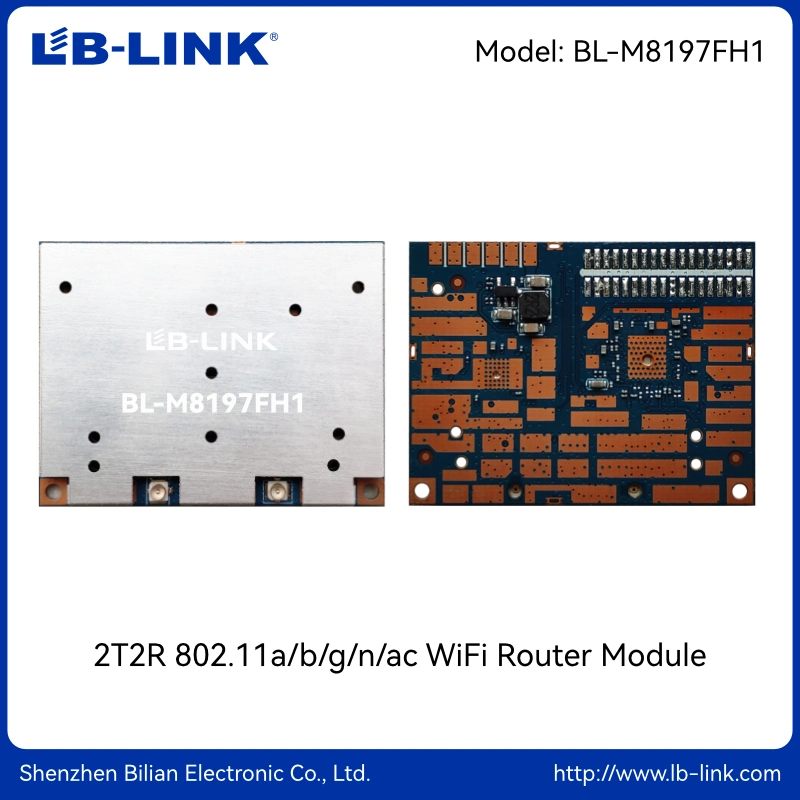 LB-LINK BL-M8197FH1 2T2R 802,11a/b/g/n/ac WIFI5 Router-Modul mit UART, GPIO-Schnittstelle