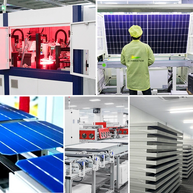 Tamanho Potência de Saída Fabricantes 530W 535W 540W 545W 550W 144 Células Mono 24V Painéis Solares Fotovoltaicos