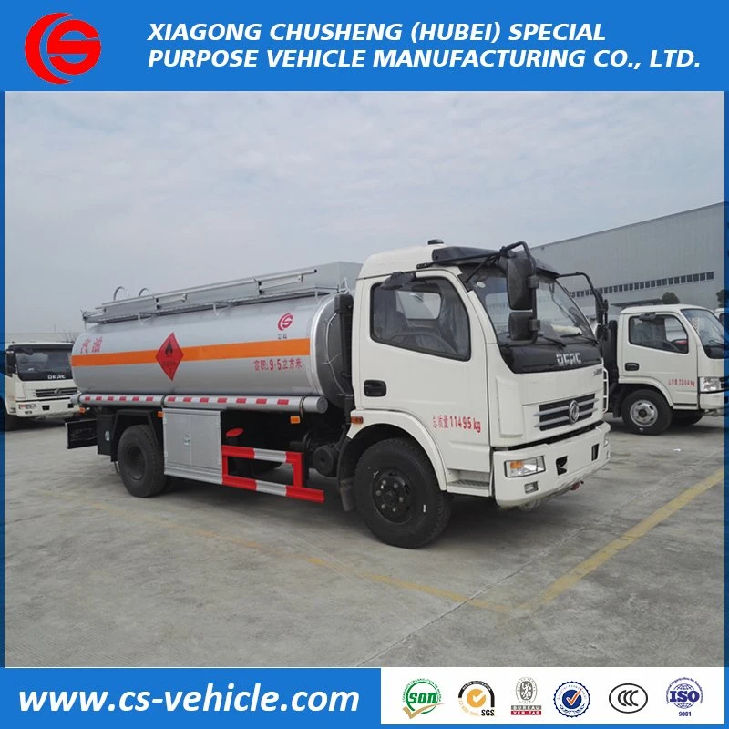 Dongfeng 4X2 8000L de Bowser Truck Fabrica, carrinho de tanque de combustível da tampa do tanque de combustível para veículo