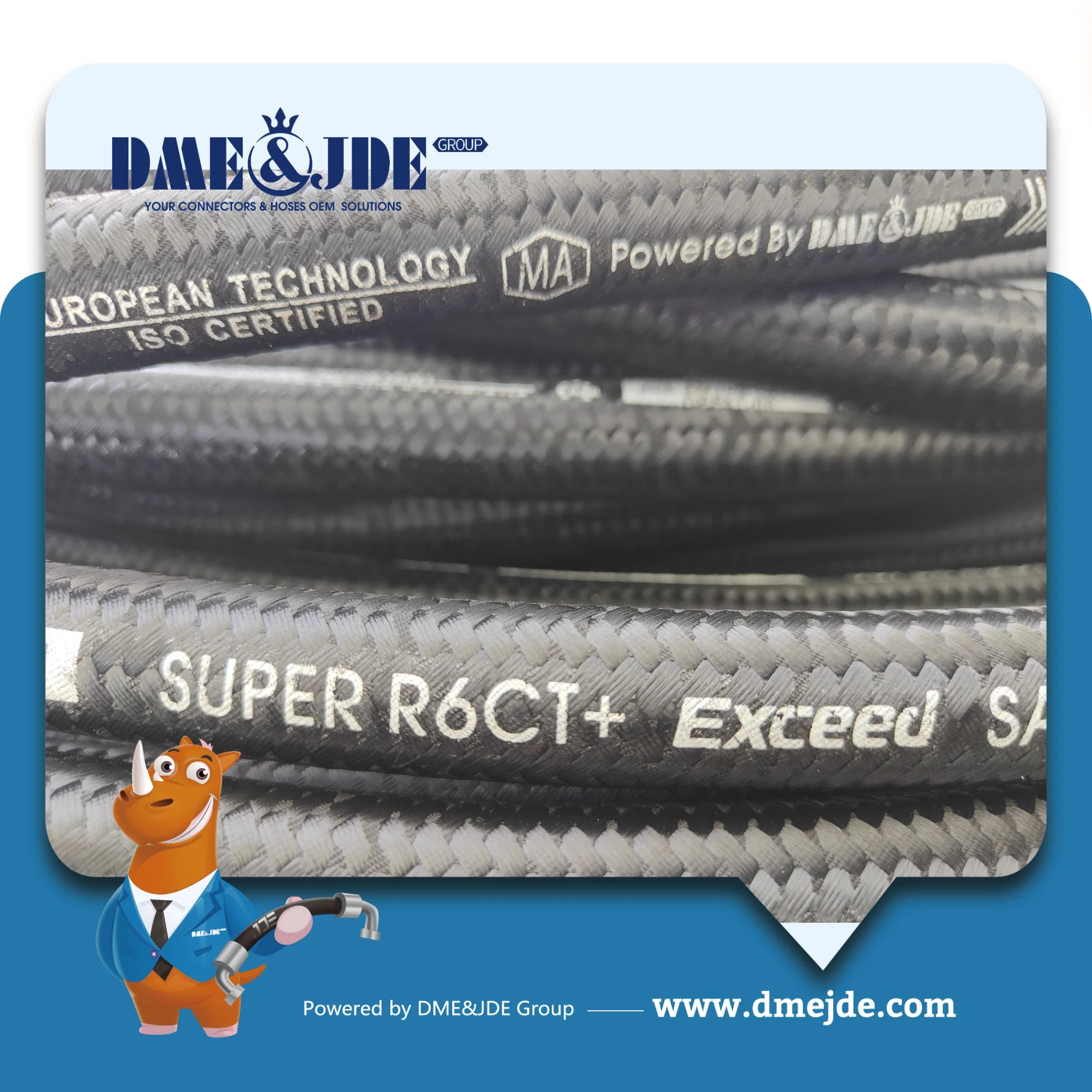 SAE J517 R6CT Textile Braided Fuel Hose