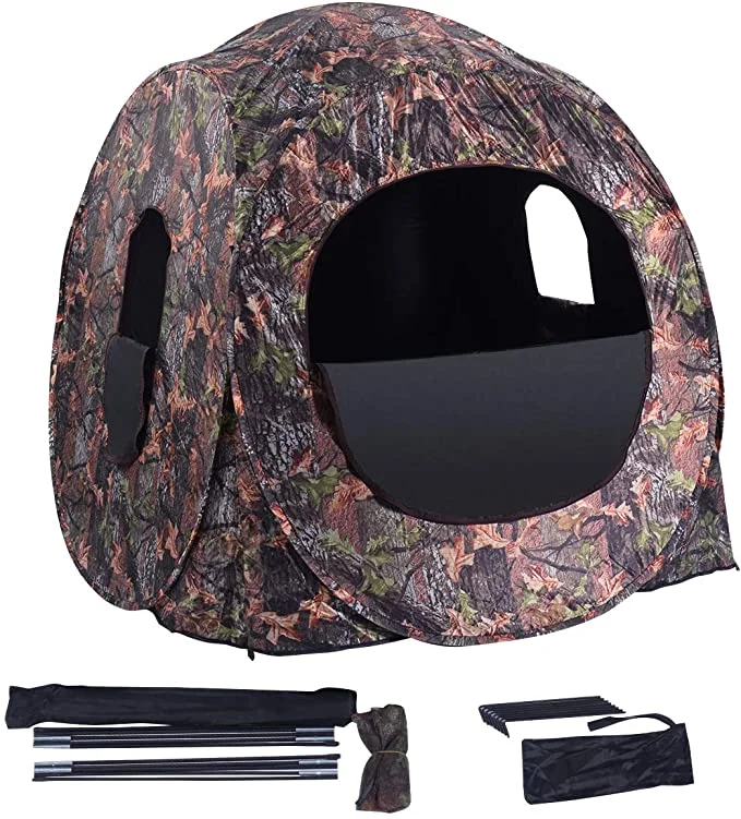 1-2 Persons Outdoor Hide Shooting Camouflage Shelter Duck Ground Foldable Hunting Blind Tent