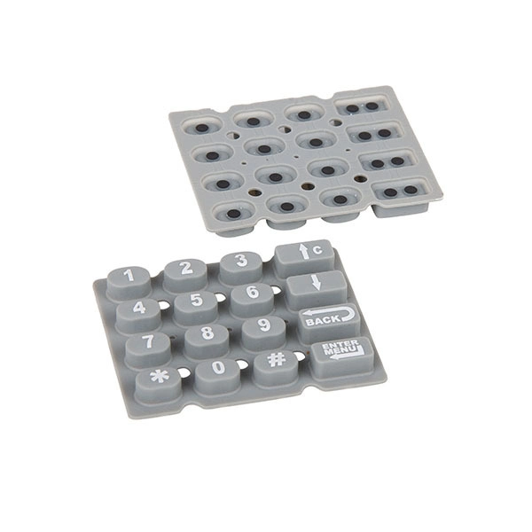 Customized Actuation Force Strict Curves Rubber Buttons Carbon Pills Conductive Rubber Keypads for Auto Parts