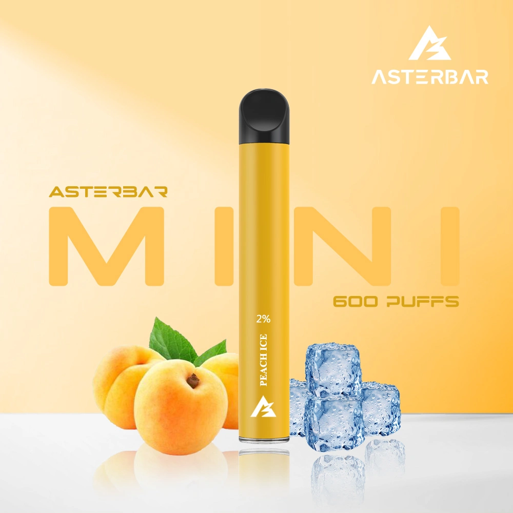 Crystal Bar 600 Puff 2ml Vapes Asterbar Nano 2% 20mg Mesh Coil Vaporizer Pen Elf E Cigarette Électronique en Gros Stylo Vape Pod Jetable