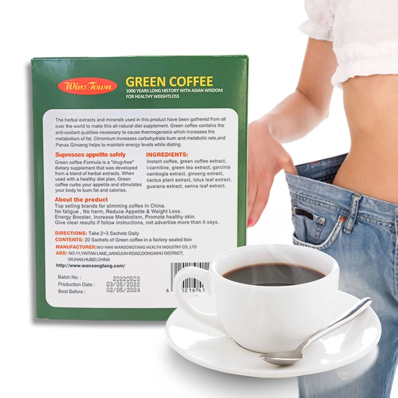GMP OEM ODM Natural Slimming Weight Loss Black Coffee Powder Instant Coffee