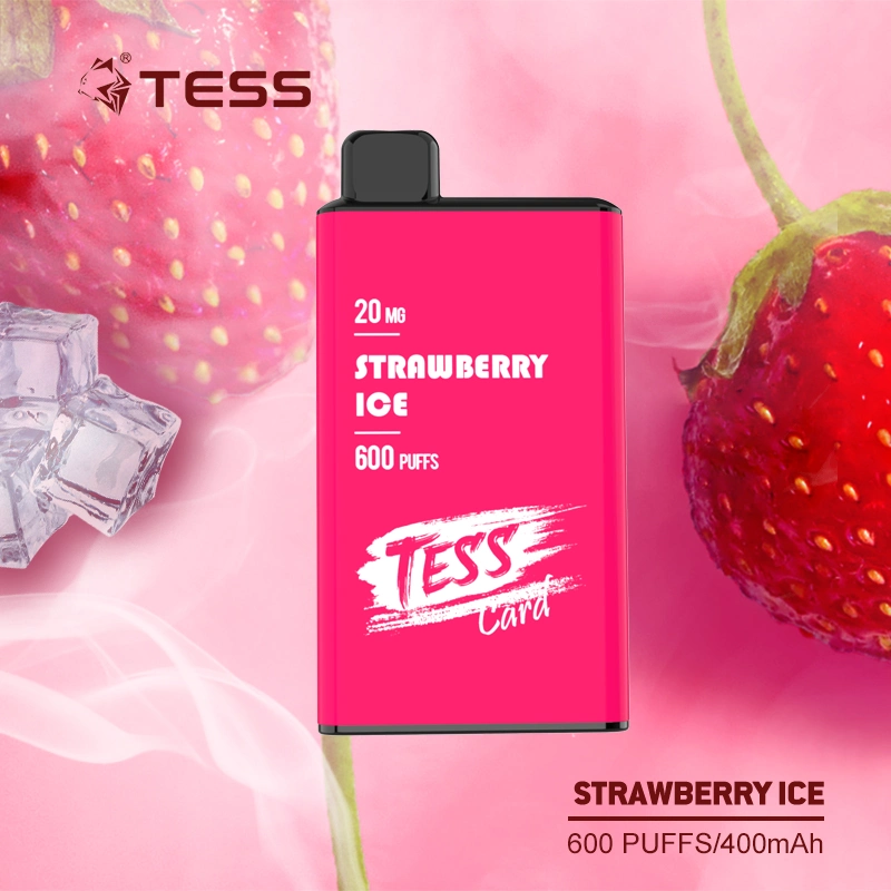 Tarjeta Tess 600puffs 2ml jugo TPD al por mayor vape I desechable VAPE