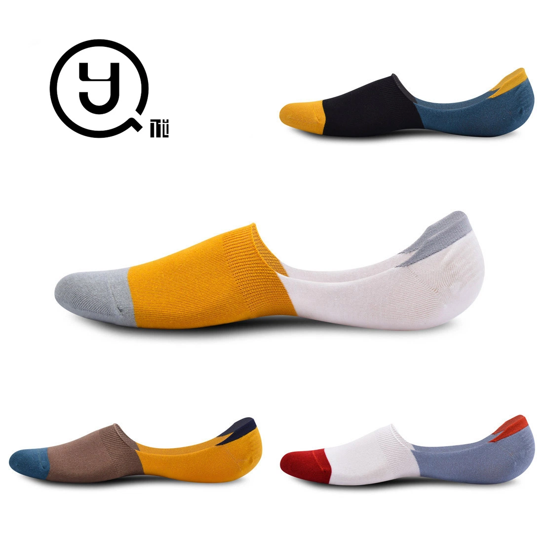 Low MOQ Flat Knitting No Show Women Low Cut Ankle Custom Women Invisible in Stock Cotton Socks