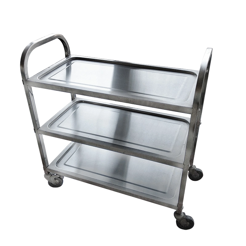 Buen Precio de producto Nuevo Servicio de Negocio Trolley Acero inoxidable Carrito de Servicio