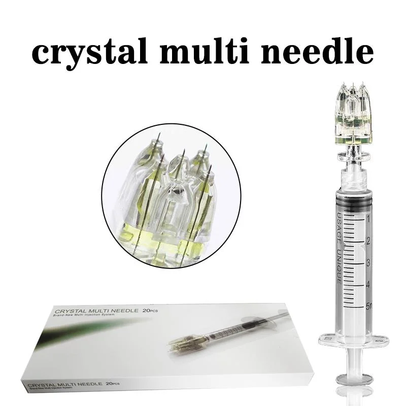 Disposable Syringe Multi Needles 4 Pins 5/9 Pin Crystal Multi Injector Needle