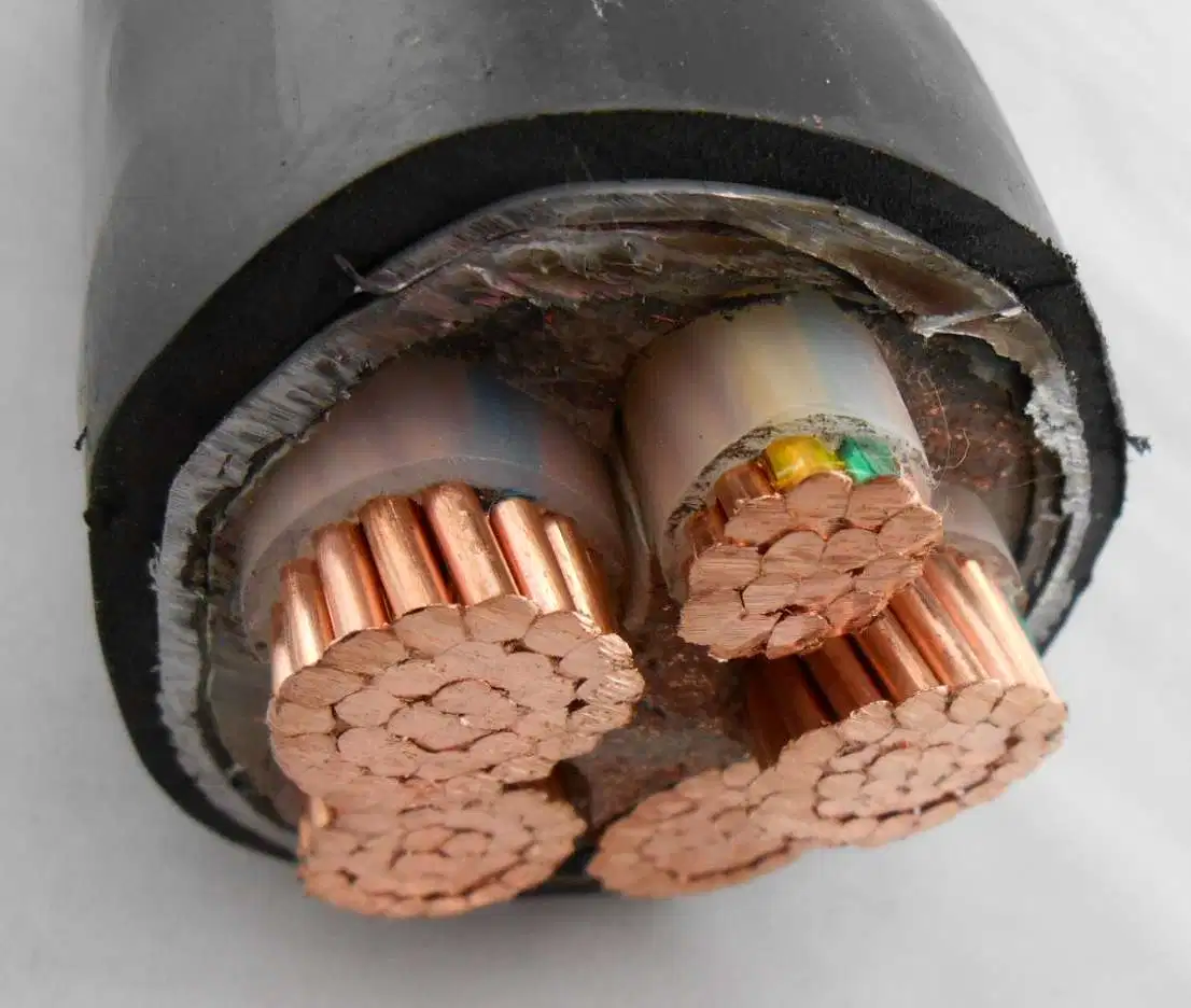 127/220kv Copper Conductor XLPE Insulated Corrugated Aluminum Sheath PVC Sheath Power Cable