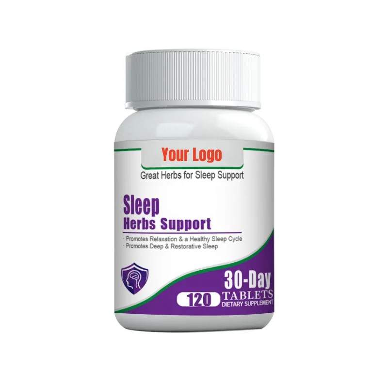 Private Label Hierbas de sueño apoyo suplementos de sueño 100% libre de drogas Ayuda para dormir para adultos