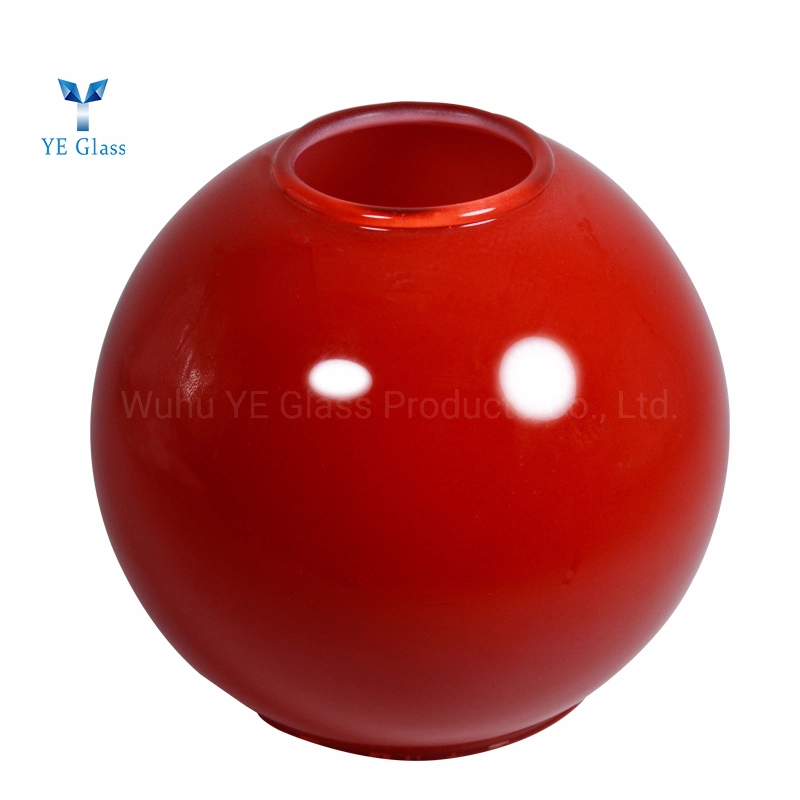 ديكور أحمر صيني قلادة مصباح زجاجي قلادة ظلال الكرة ألوان