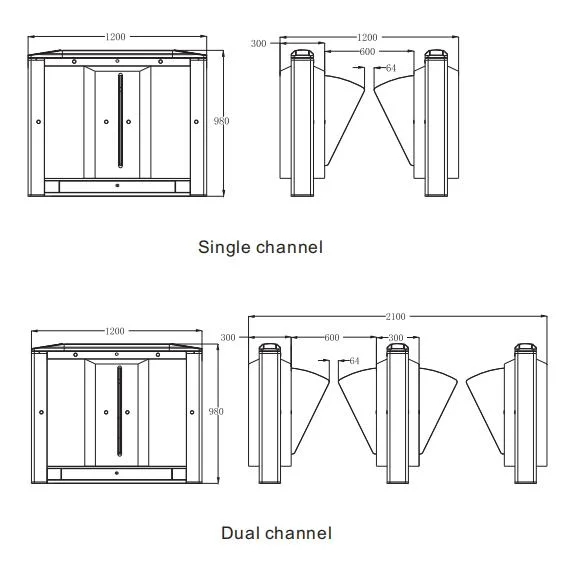 Intelligent Sliding Turnstile Fast Speed Turnstile Flap Barrier Gate Access Control Fast Speed High Security Flap Turnstile