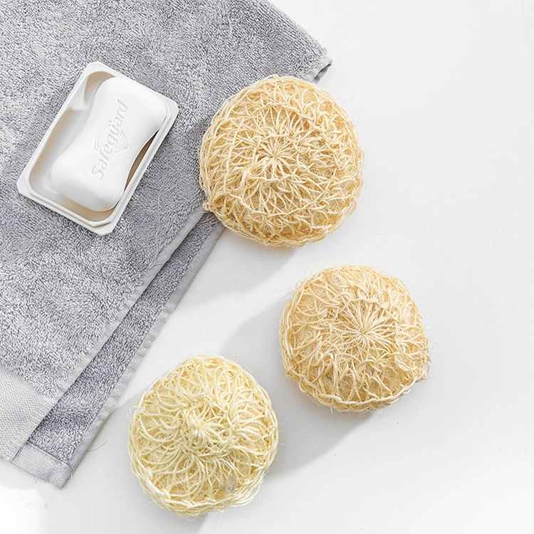 Bola de baño Sisal baño de esponja de masaje Masaje de Cuerpo Scrubber esponja de baño de ducha limpieza