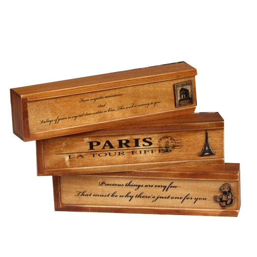 Painted Wooden Pen Box for Promotion, Gift