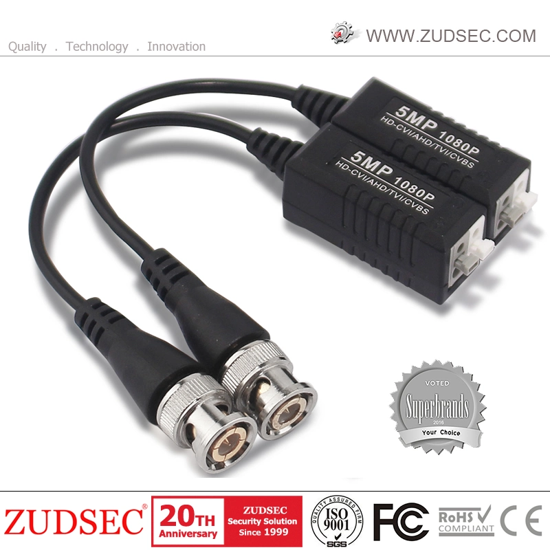 High quality/High cost performance Hot Sale 1CH Passive Interlocking HD Passive Video Balun for CCTV Accessories