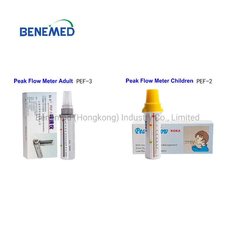 Portable Medical Plastic Peak Flow Meter Pef-3