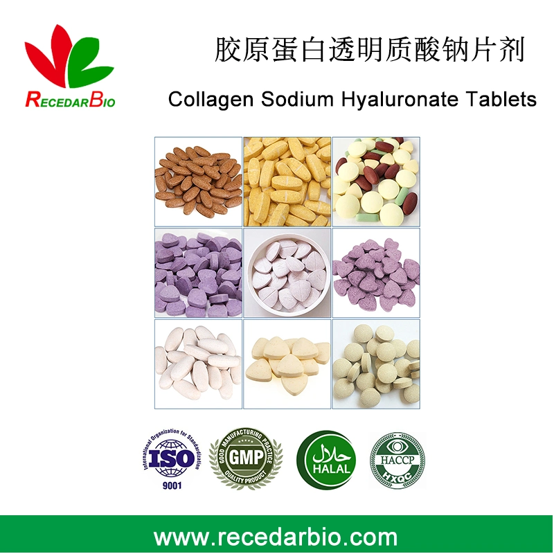 Private Label Collagen Sodium Hyaluronate Tablets for Beauty Skincare